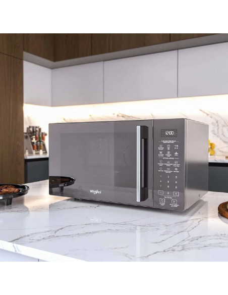 Horno Microondas Whirlpool 29 Litros Gris AirFry WM3911D