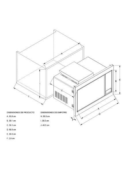 Horno Microondas Whirlpool 30 Litros Gris con Trim Kit WM1711D