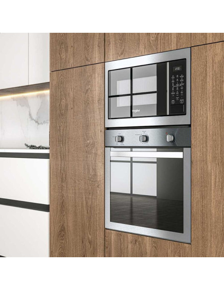 Horno Microondas Whirlpool 30 Litros Gris con Trim Kit WM1711D
