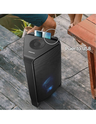Torre de Sonido Samsung 300 Watts luces LED MX-T40