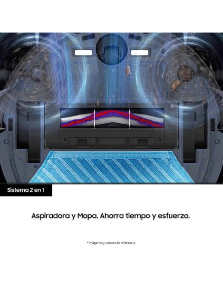 Aspiradora Samsung Robot 2 en 1 con Wi-Fi VR3MB77312K/CO
