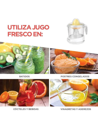 Exprimidor Black + Decker 1 Litro Blanco CJ625-LA