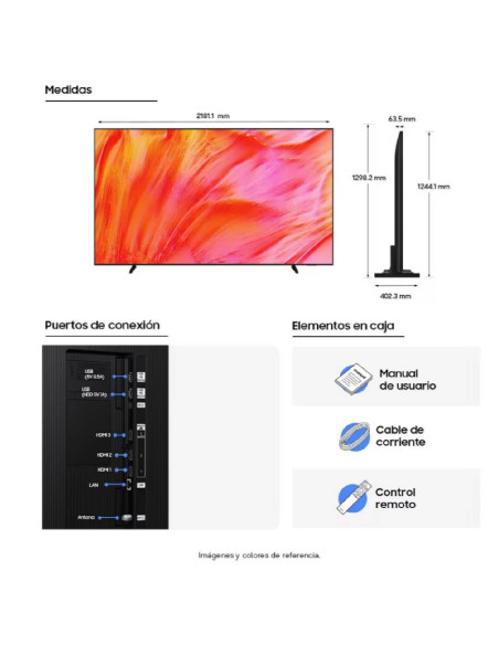 Televisor Samsung 98 pulgadas Crystal UHD 4K Smart UN98U9500HKXZL