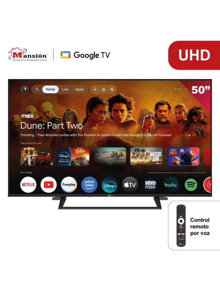 Televisor Mansión 50 pulgadas Smart UHD 4K LED Google MA50KACUG