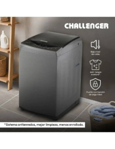 Lavadora Challenger 11 Kg Carga Superior Gris CW 5711 DMG 10 2