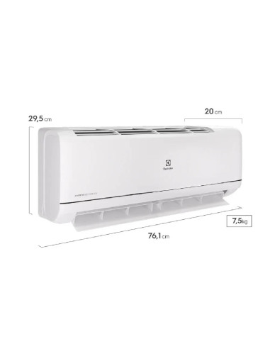 Aire Acondicionado Electrolux 12.000 BTU Efficient Inverter  EAIX12F2MCAXW