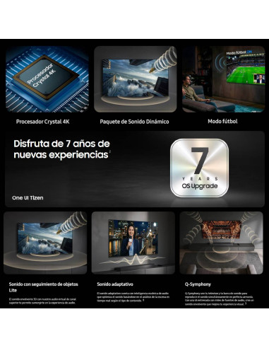 Televisor Samsung 43 pulgadas Crystal UHD 4K Smart UN43U8500HKXZL