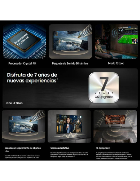 Televisor Samsung 43 pulgadas Crystal UHD 4K Smart UN43U8500HKXZL