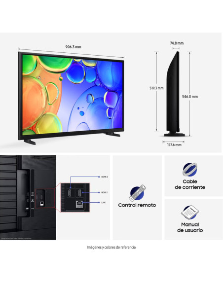 Televisor Samsung 40 pulgadas Qled Full HD Smart QN40Q5FAAKXZL