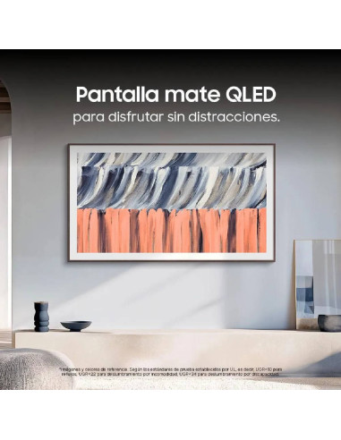 Televisor Samsung 75 pulgadas The Frame Qled 4K + Soporte VG-SCFT55BW/RU F-QN75LS03HEK2