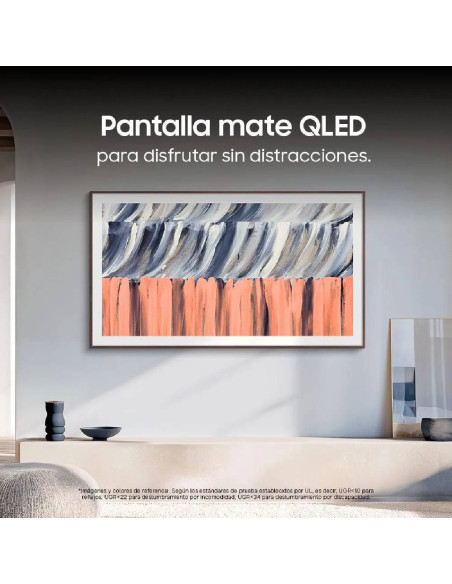 Televisor Samsung 75 pulgadas The Frame Qled 4K + Soporte VG-SCFT55BW/RU F-QN75LS03HEK2