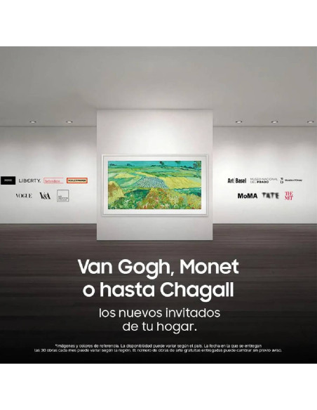 Televisor Samsung 75 pulgadas The Frame Qled 4K + Soporte VG-SCFT55BW/RU F-QN75LS03HEK2