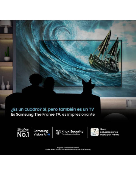 Televisor Samsung 75 pulgadas The Frame Qled 4K + Soporte VG-SCFT55BW/RU F-QN75LS03HEK2