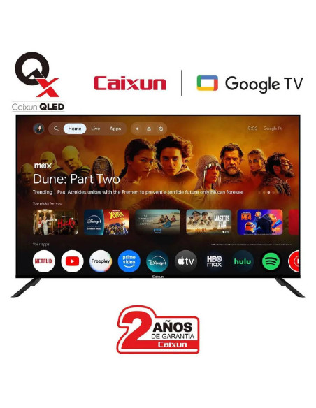 Televisor Caixun 50 pulgadas 4K UHD QLED Smart Google C50KAUGQ