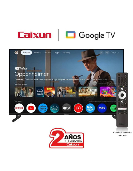 Televisor Caixun 50 pulgadas 4K UHD LED Smart Google C50KAUG