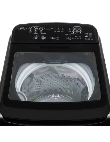Lavadora Haceb Ivy 19 Kg Carga Superior Negra LAV IVY 19 KG D NE