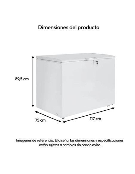 Congelador Horizontal 337 Litros Challenger Dual Blanco CH-363