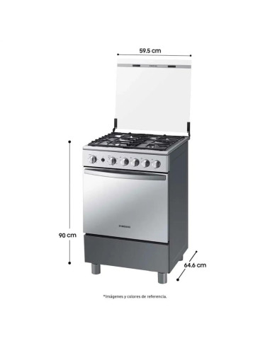 Estufa de Piso Samsung  con Horno y Quemador Rápido 4 Puestos NX24BG57413SCO
