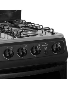 Estufa de Piso con 4 Puestos Piso con Horno Gas Natural Negro SN-7003 08 P1 AXXIS 2