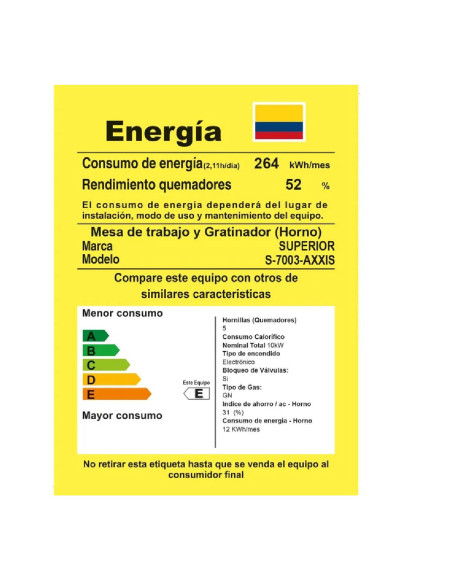 Estufa de Piso con 4 Puestos Piso con Horno Gas Natural Negro SN-7003 08 P1 AXXIS