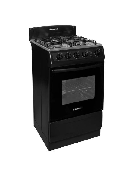 Estufa de Piso con 4 Puestos Piso con Horno Gas Natural Negro SN-7003 08 P1 AXXIS