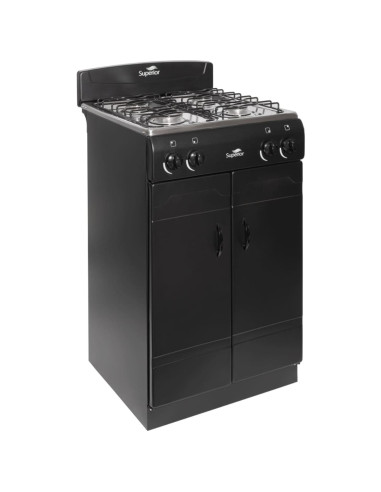 Estufa Superior Negra Genesis Torre Gabinete 4 Puestos Gas Natural SN-7015 08 P