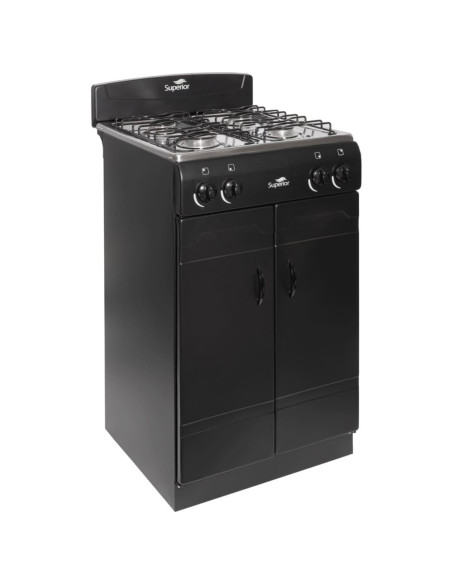 Estufa Superior Negra Genesis Torre Gabinete 4 Puestos Gas Natural SN-7015 08 P