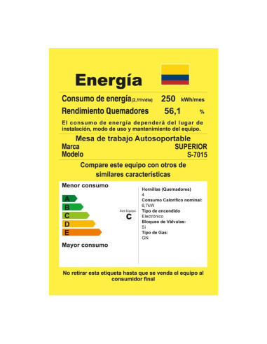 Estufa Superior Negra Genesis Torre Gabinete 4 Puestos Gas Natural SN-7015 08 P