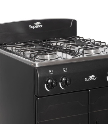 Estufa Superior Negra Genesis Torre Gabinete 4 Puestos Gas Natural SN-7015 08 P