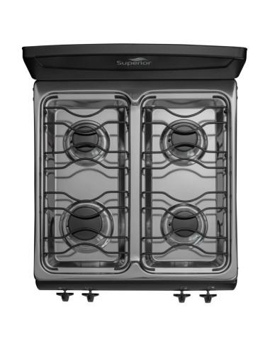 Estufa Superior Negra Genesis Torre Gabinete 4 Puestos Gas Natural SN-7015 08 P