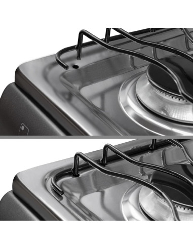 Estufa Superior Negra Genesis Torre Gabinete 4 Puestos Gas Natural SN-7015 08 P
