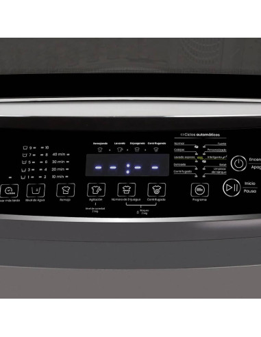 Lavadora Haceb 22 Kg Digital Carga Superior Gris LAV CS 22 KG D GC