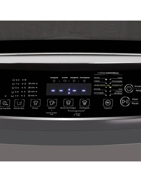 Lavadora Haceb 22 Kg Digital Carga Superior Gris LAV CS 22 KG D GC