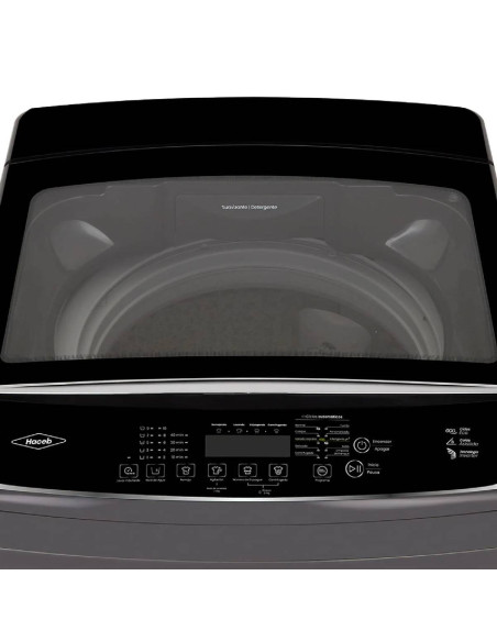 Lavadora Haceb 22 Kg Digital Carga Superior Gris LAV CS 22 KG D GC
