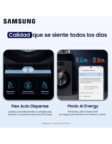 Lavadora Secadora Samsung 26 Kg Bespoke AI Laundry 2 en 1 WD80H26BHBCO