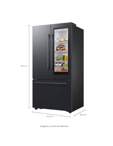 Nevecón Samsung  836 Litros Tipo Europeo AutoView Negro RF80H30JEFCO