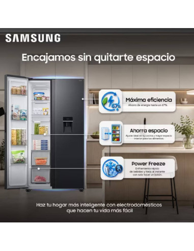 Nevecón Samsung 526 Litros Side by Side Congelado Rápido RS40H53WAFCO