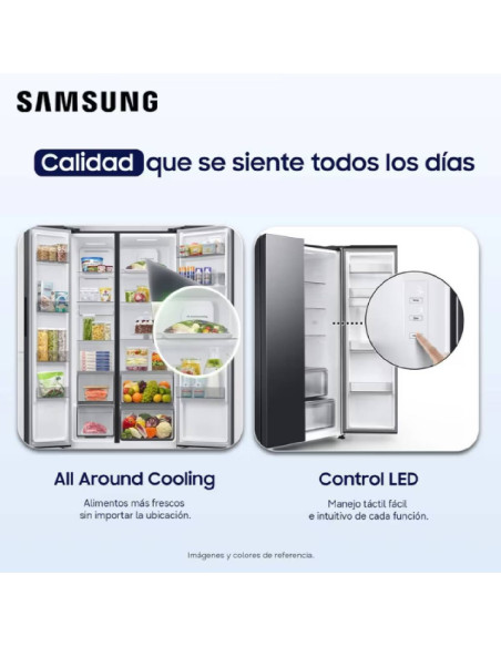 Nevecón Samsung 526 Litros Side by Side Congelado Rápido RS40H53WAFCO