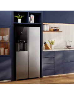 Nevecón Electrolux 481 Litros Inverter AutoSense Dispensador Agua y Hielo Directo Gris ERS48F3C4DS 2