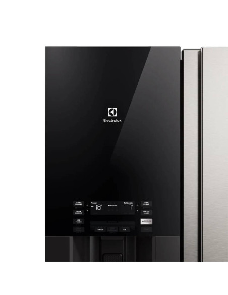 Nevecón Electrolux 481 Litros Inverter AutoSense Dispensador Agua y Hielo Directo Gris ERS48F3C4DS