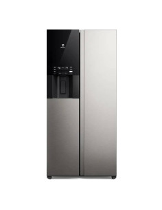 Nevecón Electrolux 481 Litros Inverter AutoSense Dispensador Agua y Hielo Directo Gris ERS48F3C4DS