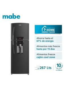 Nevera Mabe 267 Litros Brutos No Frost Congelador Superior Grafito RMA267FXCG 2