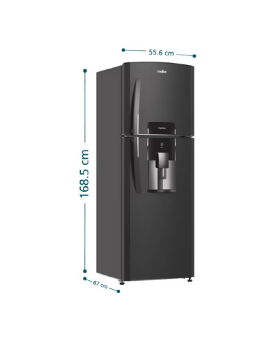 Nevera Mabe 267 Litros Brutos No Frost Congelador Superior Grafito RMA267FXCG
