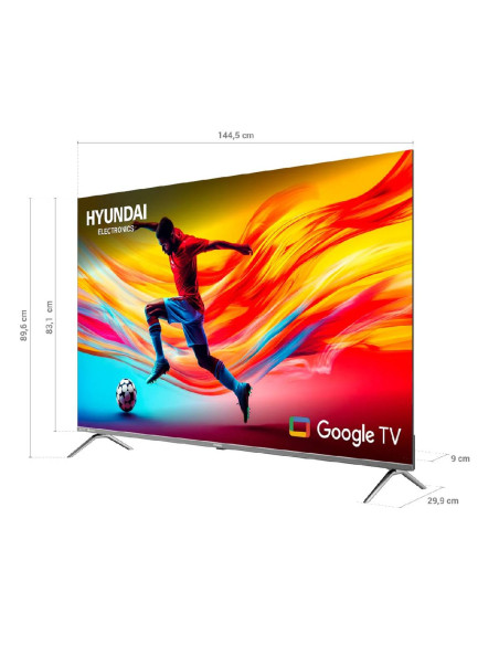 Televisor Hyundai 65 pulgadas Smart Google TV QLED HYLED6513QG