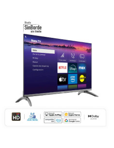 Televisor Hyundai 32 pulgadas Smart Roku TV HD QLED HYLED3258QR 2