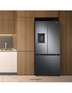 Nevecón Samsung 625 Litros Tipo Europeo Fabricador de Hielo Gris Oscuro RF22A4220SG/CO 2