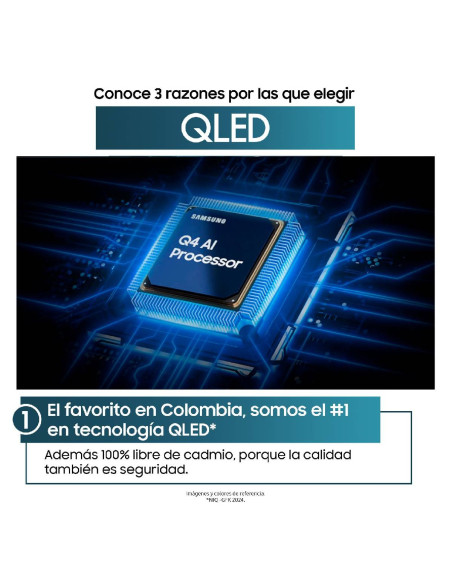 Televisor Samsung 65 pulgadas Smart TV QLED 4K QN65Q7FAAKXZL