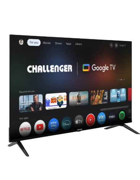 Televisor Challenger 55 pulgadas 4K Smart Gaming Google UHDG 55TG2771 BT