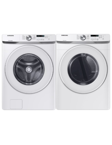 Combo Samsung Lavadora 20 Kg Carga Frontal WF20T6000AW/CO + Secadora DVG20T6000W/CO