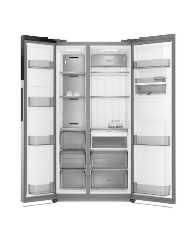 Nevecón Electrolux 619 Litros no frost  Inverter Autosense Gris ERS65F1C5BI
